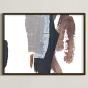 "A Trail to Follow" - Art Print in Obsidian by Jennifer Daily - Framed