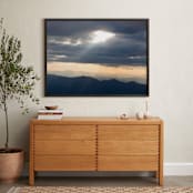 "From Above" - Art Print in blue grey by Jeff Vilkin - In a Room