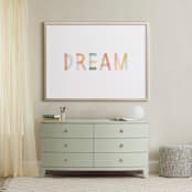 "Dreaming in color" - Art Print in White by Kelsey Carlson - In a Room