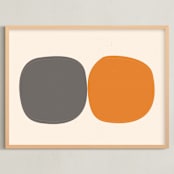 "Yoruba-2-01" - Art Print in earthy colors by Alain Castoriano - Framed