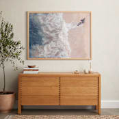 "Sea Love" - Art Print in Peach Nude by Tania Medeiros - In a Room