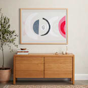 "Abstract No.17" - Art Print in Bubblegum pink by Francesca Iannaccone - In a Room