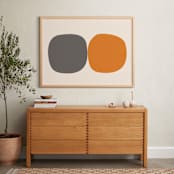 "Yoruba-2-01" - Art Print in earthy colors by Alain Castoriano - In a Room