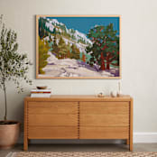 "Bright Ascent, 2" - Art Print in Lake Blue by Jess Franks - In a Room