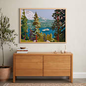 "Bright Ascent, 1" - Art Print in Lake Blue by Jess Franks - In a Room