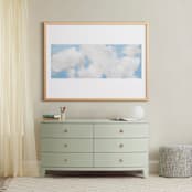 "Cumulus" - Art Print in White by Lynne Millar - In a Room