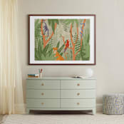 "Jungle Fun" - Art Print in White by Stevee Gomez - In a Room