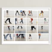 "Walk this way" - Art Print in Museum Walls by Gail Schechter - Framed