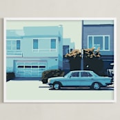 "The Blues" - Art Print in The Blues by Adriana Rojas - Framed