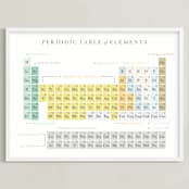 "Elemental" - Art Print in Earthtone by Marabou Design - Framed