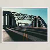 "LA Icon" - Art Print in Light Pastels by Christian Florin - Framed