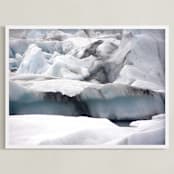 "Jökulsárlón3" - Art Print in Ice Grey by Miranda Mol - Framed