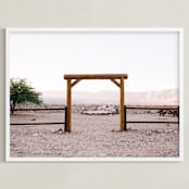 "Desert Corral" - Art Print in Desert Afternoon by Anna Western - Framed