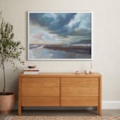 "Glossy Edge" - Art Print in Seaside by Khara Ledonne - In a Room