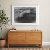 "The Uniqueness of Waves XLVI" - Art Print in Stormy Gray by Tal Paz-Fridman - In a Room