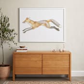 "Swift Fox" - Art Print in fox orange by Natalie Groves - In a Room