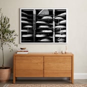 "Hood River Boards" - Art Print in Black & White by Shari Margolin - In a Room