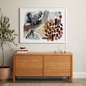 "Hushed No. 1" - Art Print in Slate by Kelly Ventura - In a Room