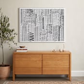 "Linear City" - Art Print in Monochrome by Daniela - In a Room