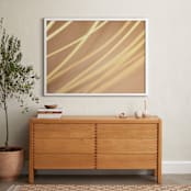 "Go with the flow" - Art Print in Natural by Loree Mayer - In a Room