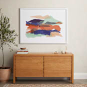 "mountain sunset one" - Art Print in golden hour by Carrie Moradi - In a Room