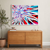 "Colorburst2" - Art Print in cobalt blue by Miranda Mol - In a Room