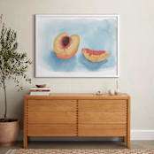 "Just Peachy" - Art Print in Peach by Lily Hanna - In a Room