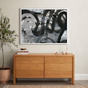 "Black and White Vapor Series 2" - Art Print in Black and White by Angela Simeone - In a Room