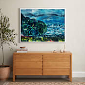 "Into the Mystic" - Art Print in Mystic Green by Stuart Heir - In a Room