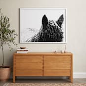 "Snowstorm" - Art Print in Black and White by Leslie Le Coq - In a Room