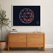 "QED 05 Horizontal" - Art Print in Deep Space Blue by Tyler Tea - In a Room