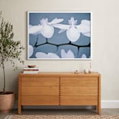 "Orchid Wings" - Art Print in violet by Debra Butler - In a Room