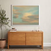 "Peaceful Presence" - Art Print in sea foam green by Debra Butler - In a Room