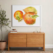 "Ranch Apples" - Art Print in Red Orange by Joseph Weber - In a Room