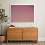 "Gulf of Eilat #2" - Art Print in Pink Skies by Tal Paz-Fridman - In a Room