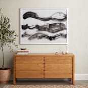 "Lost in Thought" - Art Print in Charcoal by Melanie Severin - In a Room
