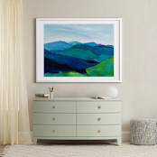 "Enchanted Vista" - Art Print in White by Jenny Partrite - In a Room