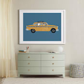 "New York" - Art Print in Taxi by Jenna Holcomb - In a Room