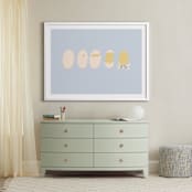 "Hatched" - Art Print in Baby blue by MinhAnh Nguyen - In a Room
