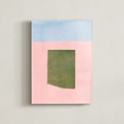 "Playground II" - Art Print in Blush by Kamala Nahas - Modern Frameless