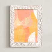 "Lazy Day" - Art Print in Golden Blush by Carrie ONeal - Framed