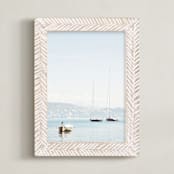 "Portofino Afternoon" - Art Print in Sky by Three Kisses Studio - Framed