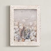 "Beachcomber II" - Art Print in sand by Ann Gardner - Framed