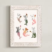 "Ice Cream Kitties " - Art Print in Kitty by Ash Sta. Teresa - Framed