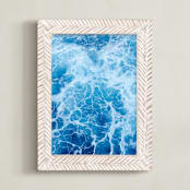 "Moving With Blues" - Art Print in Navy by Carole Crohan - CaroleeXpressions - Framed