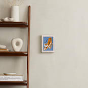"Tiger Yoga" - Art Print in Tangerine by Inkblot Design - In a Room