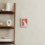 "Hello Cocky! " - Art Print in Coral by Catherine Culvenor - In a Room