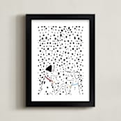 "Dalmatian Invasion" - Art Print in Spotted by Robin Ott - Framed