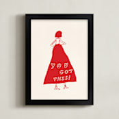 "You Got This" - Art Print in Power Red by Elliot Stokes - Framed