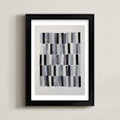 "tonality III" - Art Print in Slate by Sara Hicks Malone - Framed